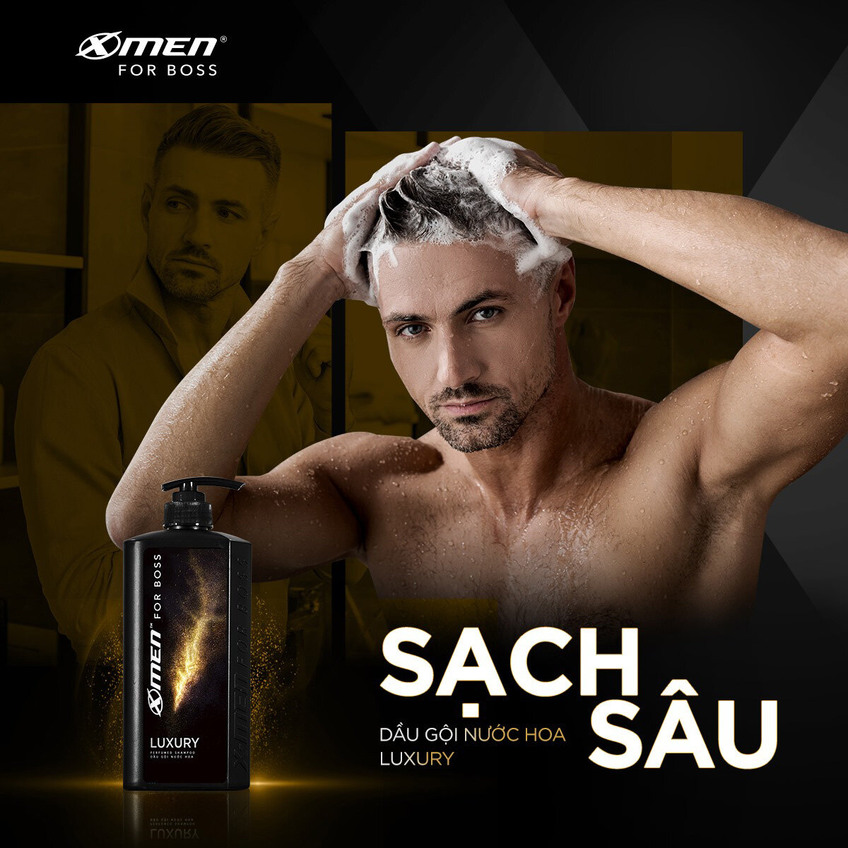 Dầu Gội X-Men For Boss Luxury Hương Sang Trọng Tinh Tế 650g