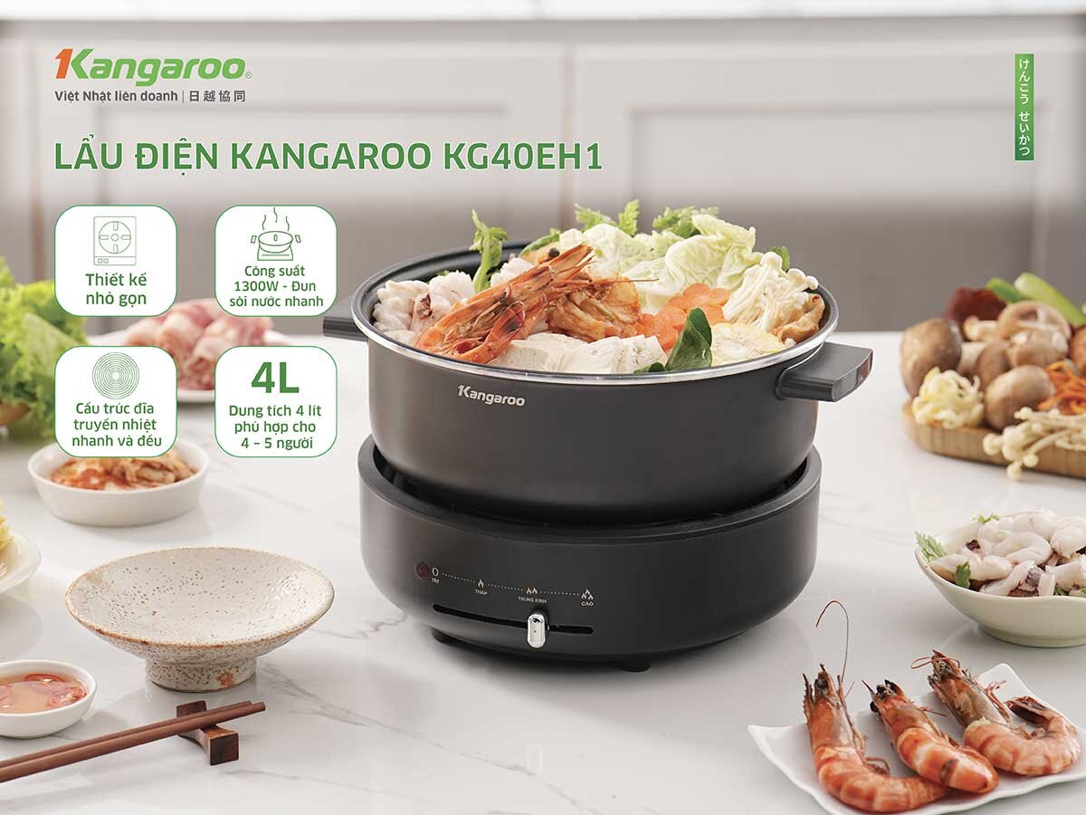 Kangaroo KG40EH1 có dung tích 4 lít Kangaroo KG40EH1