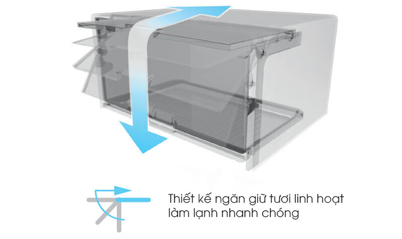 Tủ lạnh Sharp 342 lít SJ-X346E-DS Tủ lạnh Sharp 342 lít SJ-X346E-DS