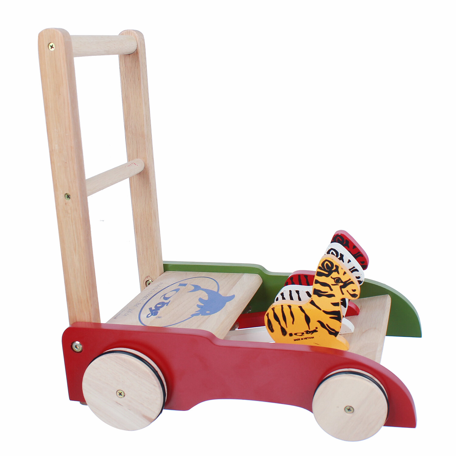  Xe tập đi gỗ IQ Toys hình con ngựa đáng yêu cho bé