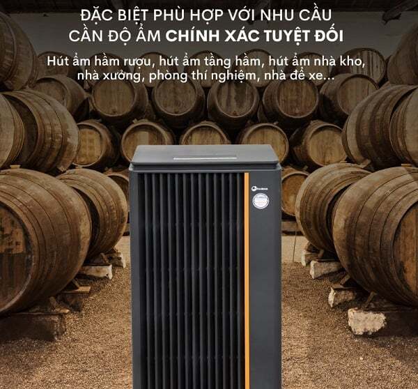 Fujihaia DH150B phù hợp các nơi sản xuất, nhà kho, tầng hầm,... Máy hút ẩm công nghiệp Fujihaia DH150B