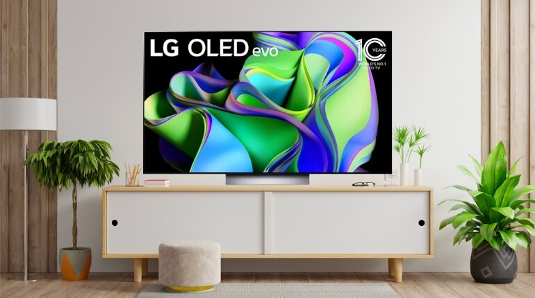 Smart tivi OLED LG 4K 77 inch 77C3PSA màn hình