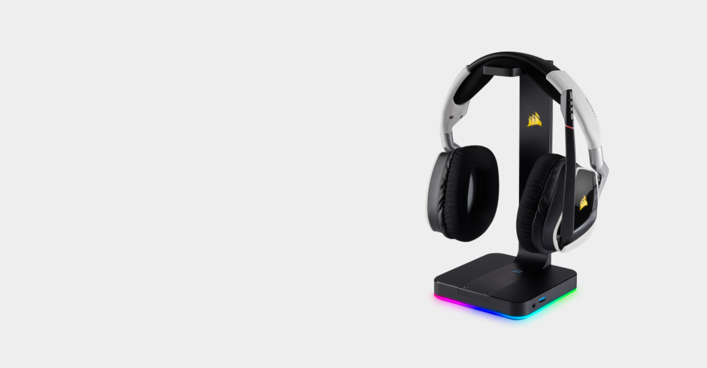 Giá treo tai nghe Corsair ST100 RGB Headset Stand (CA-9011167-AP) 1