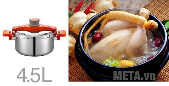 Nồi áp suất từ inox PoongNyun VBVPC-08 - 4.5 lít