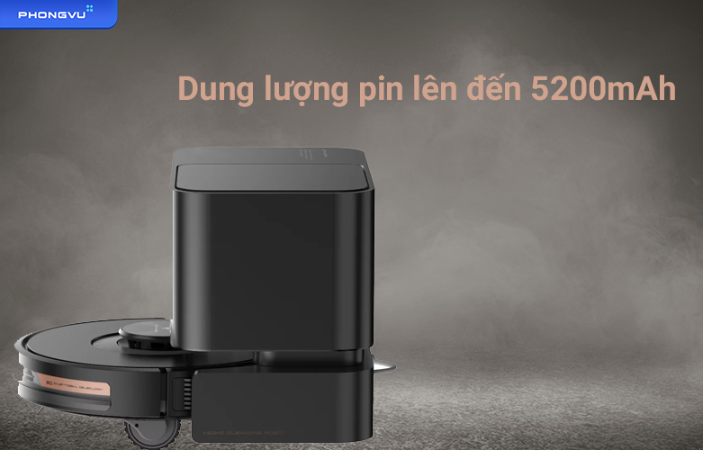 Robot hút bụi Viomi Alpha 2 Pro | Dung lượng pin lớn