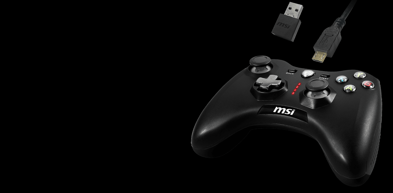 Tay cầm chơi game không dây MSI Force GC30 V2 Màu Đen 7