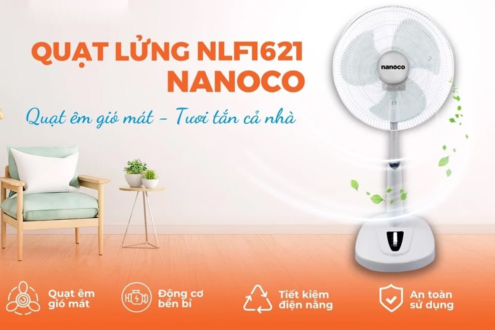 Quạt lửng Nanoco NLF1621