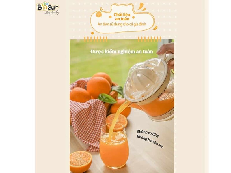 Chất liệu an toàn với sức khỏe người tiêu dùng