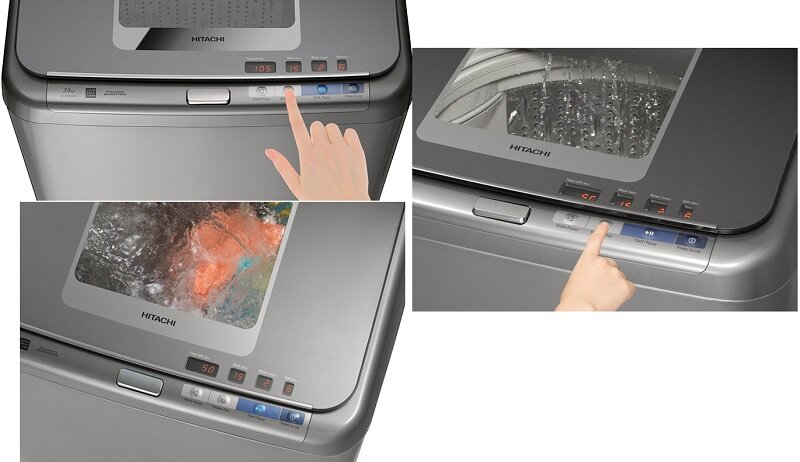 máy giặt hitachi SF-130XA bảng điều khiển