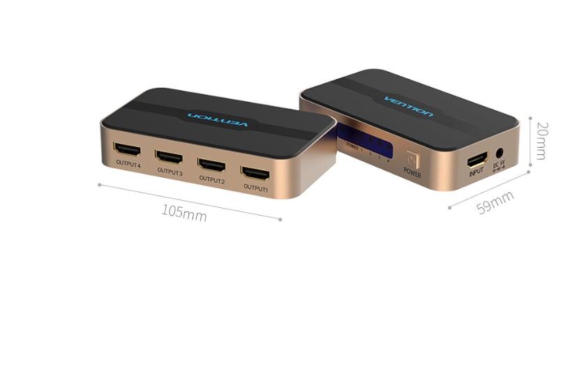 Bộ chia HDMI 1 ra 4 Vention ACCG0 2