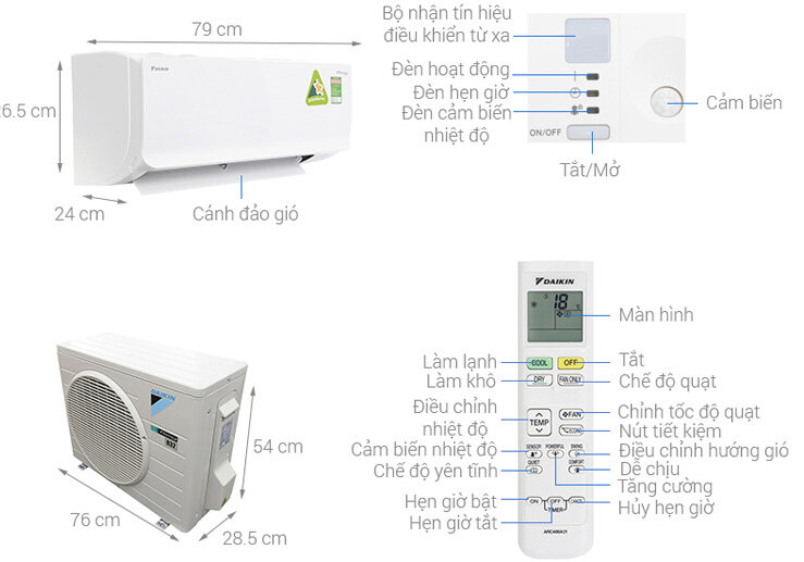 Máy lạnh Inverter Daikin FTKC35TVMV
