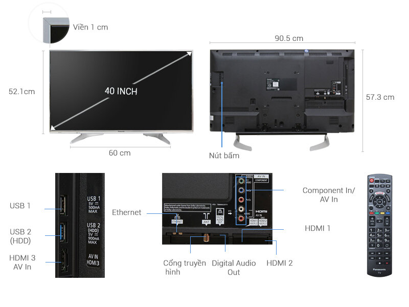 Smart tivi Panasonic 40 inch TH-40DX650V Smart tivi Panasonic 40 inch TH-40DX650V