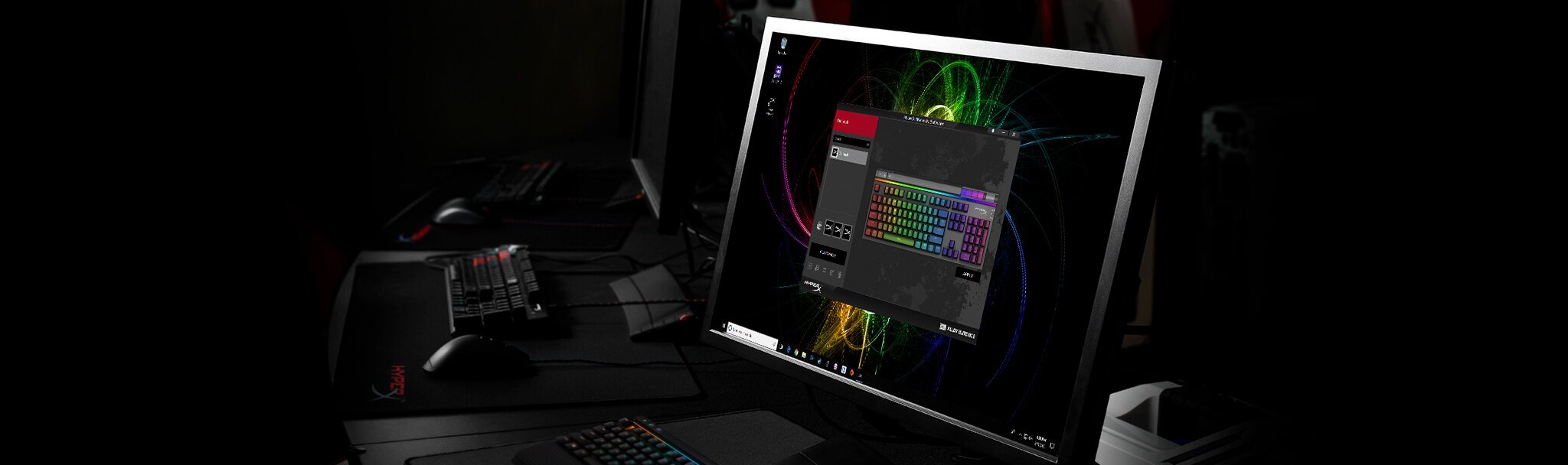 Bàn phím cơ Kingston Alloy Elite RGB (Blue Switch) (HX-KB2BL2-US/R1)