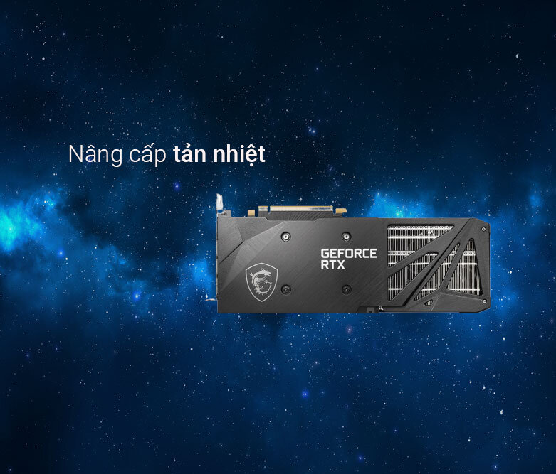 Card màn hình/ VGA MSI GeForce RTX 3060 Ti VENTUS 3X OC 8GB GDDR6 | Nâng cao tản nhiệt