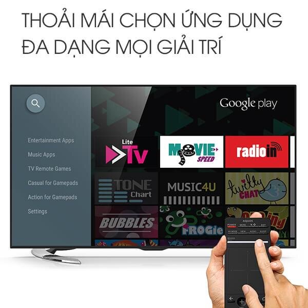Smart Tivi Sharp 50 inch LC-50LE580X-BK Full HD, Android
