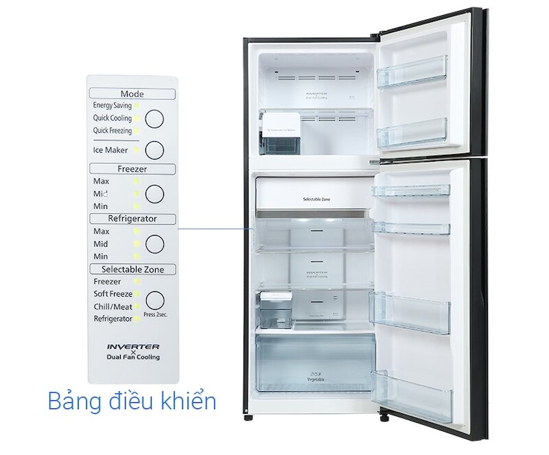 Tiện ích vượt trội Tủ lạnh Hitachi Inverter 349 Lít R-FVY480PGV0