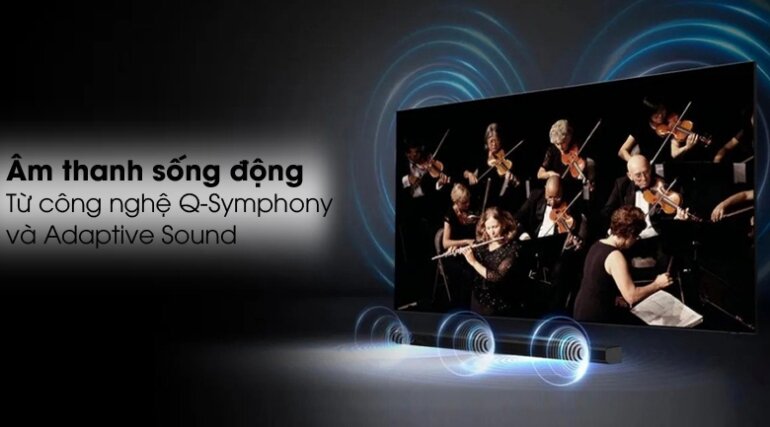 Smart Tivi Samsung 60 inch 4K UA60AU8100 công nghệ âm thanh