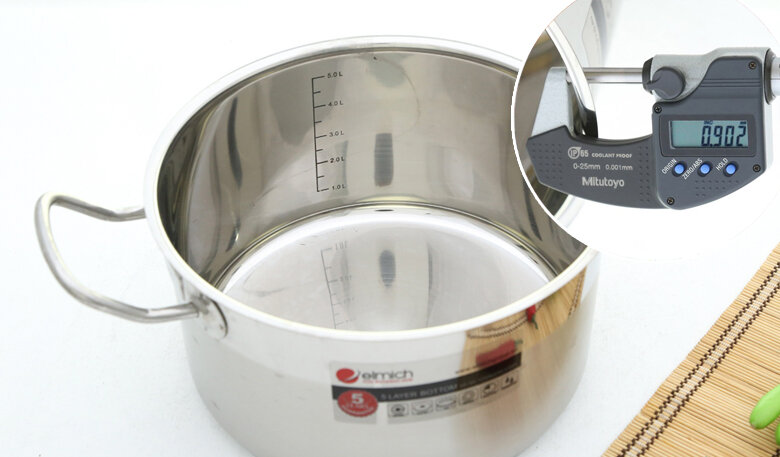 Nồi inox 5 đáy 24 cm Elmich Luxor Nồi inox 5 đáy 24 cm Elmich Luxor