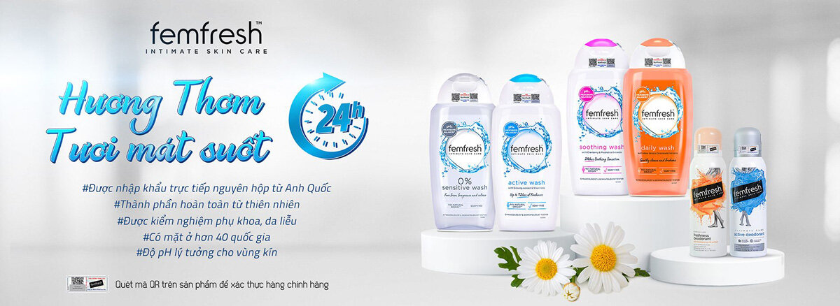 Dung Dịch Vệ Sinh Phụ Nữ Femfresh Cao Cấp 250ml nhập khẩu chính hãng từ Anh Quốc