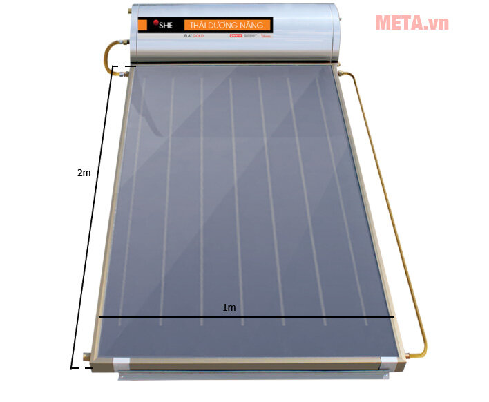 Thái dương năng Flat Gold chịu áp 150 lít