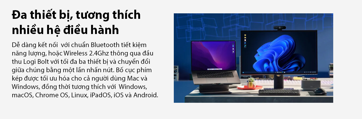 Bàn phím không dây Logitech MX Mechanical Mini Đen 7