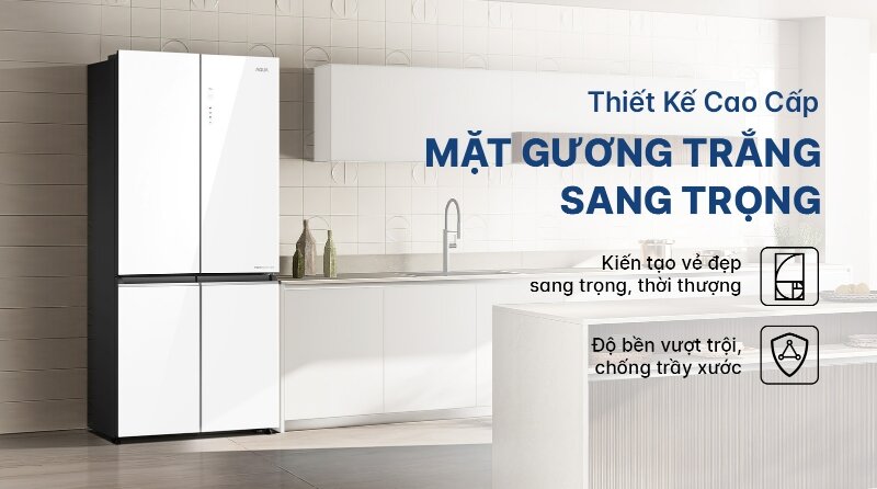Tủ lạnh Aqua Inverter 529 lít AQR-M600XA(GC)