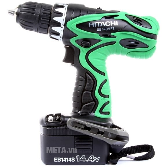 Máy khoan bắt vít dùng pin Hitachi DS14DVF3 có điện thế pin 14.4V Máy khoan bắt vít dùng pin Hitachi DS14DVF3 có điện thế pin 14.4V