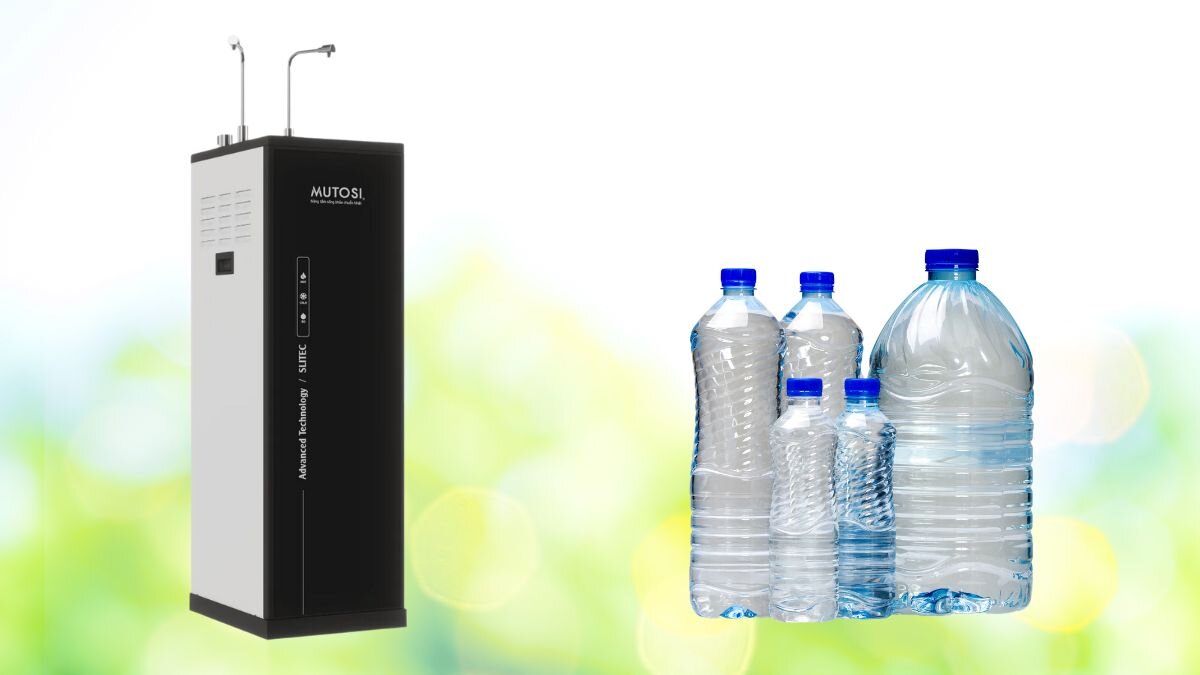 Máy lọc nước nóng lạnh nguội 10 lõi Mutosi MP-360D cho tốc độ lọc nhanh