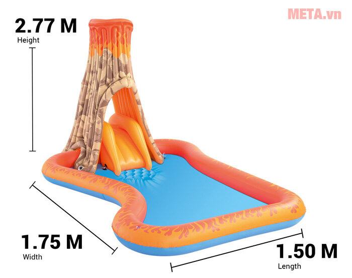 Bể bơi phao cầu trượt hình gốc cây Bestway 53063
