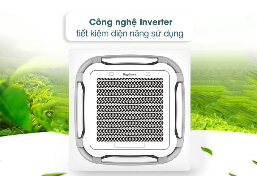 Điều hòa âm trần 1 chiều Cassette Inverter 8 hướng thổi NIT-C50R2U35