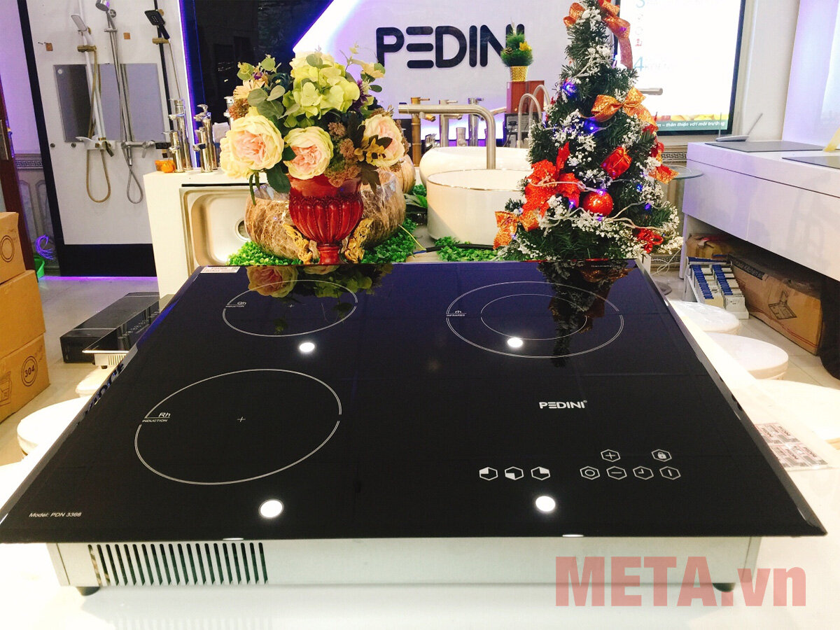 Bếp 2 vùng nấu từ kết hợp 1 hồng ngoại ba bếp nấu PEDINI PDN 3366