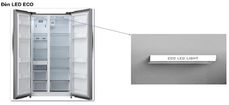 Tủ lạnh Side by side Midea MRC-690SS 584 Lít