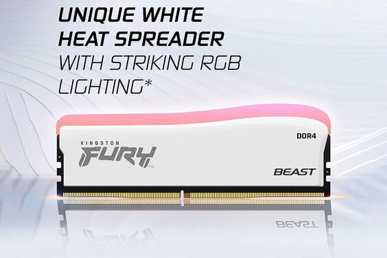 RAM Kingston Fury Beast White RGB 16GB (2x8GB) DDR4 3200Mhz (KF432C16BWAK2/16) 121