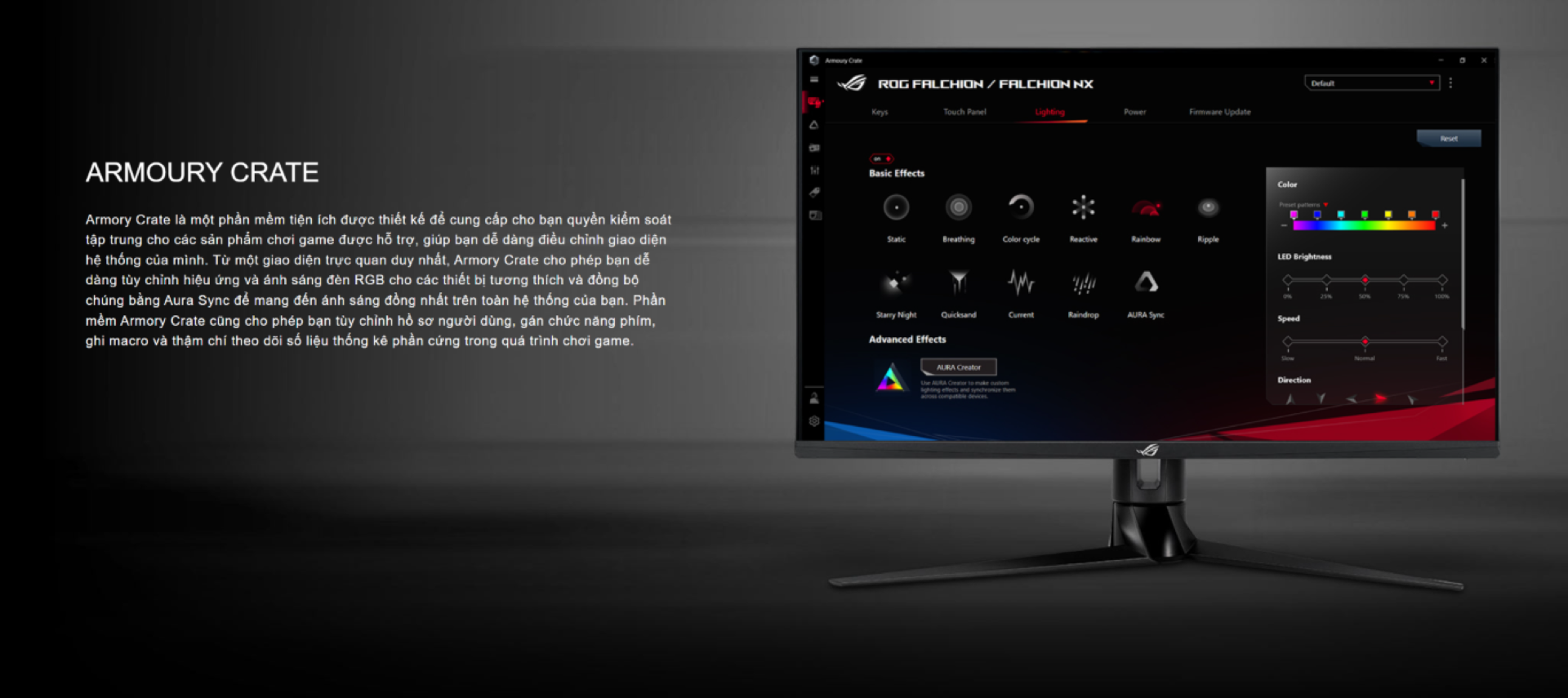 Bàn phím không dây Asus ROG Falchion NX Red sw (USB/RGB)