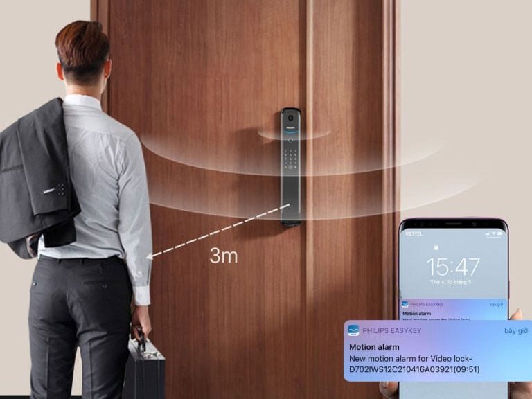 Khóa cửa thông minh Philips DDL702-1HWS