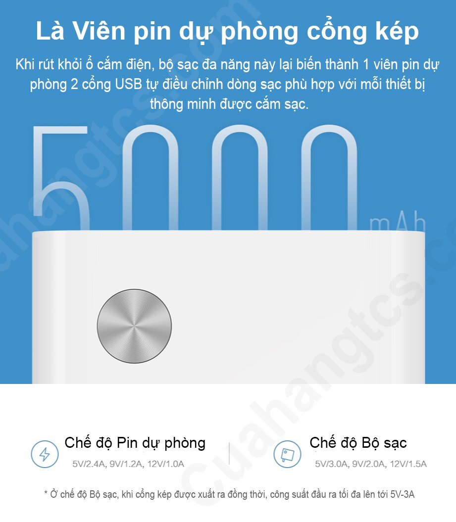 Củ sạc kiêm pin dự phòng Xiaomi CBQ01ZM