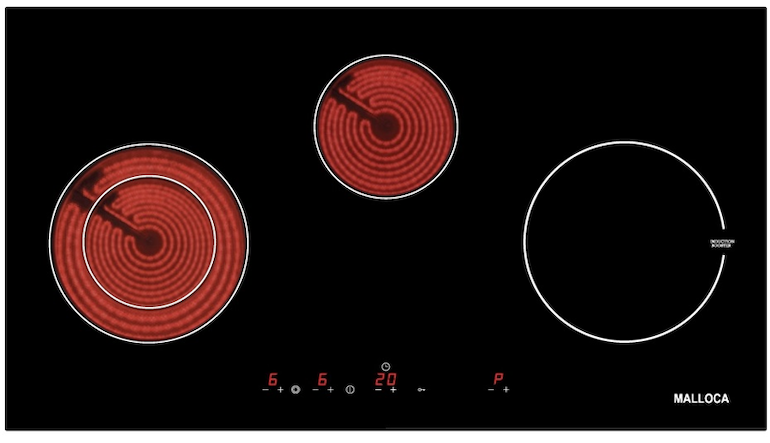 Bếp 2 hồng ngoại 1 từ Malloca MH-03IRA - Hiệu suất vượt trội