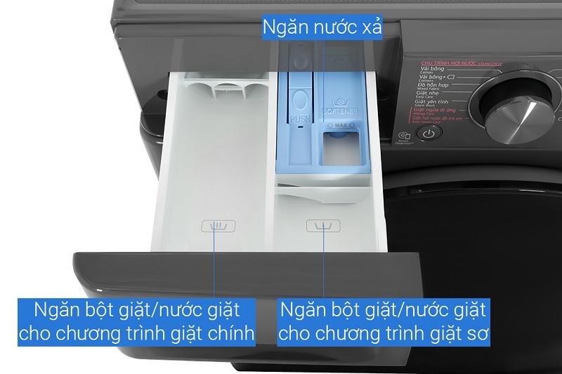 Máy giặt LG Inverter 9 kg FV1409S4M 5 Máy giặt LG Inverter 9 kg FV1409S4M ngăn nước giặt xả