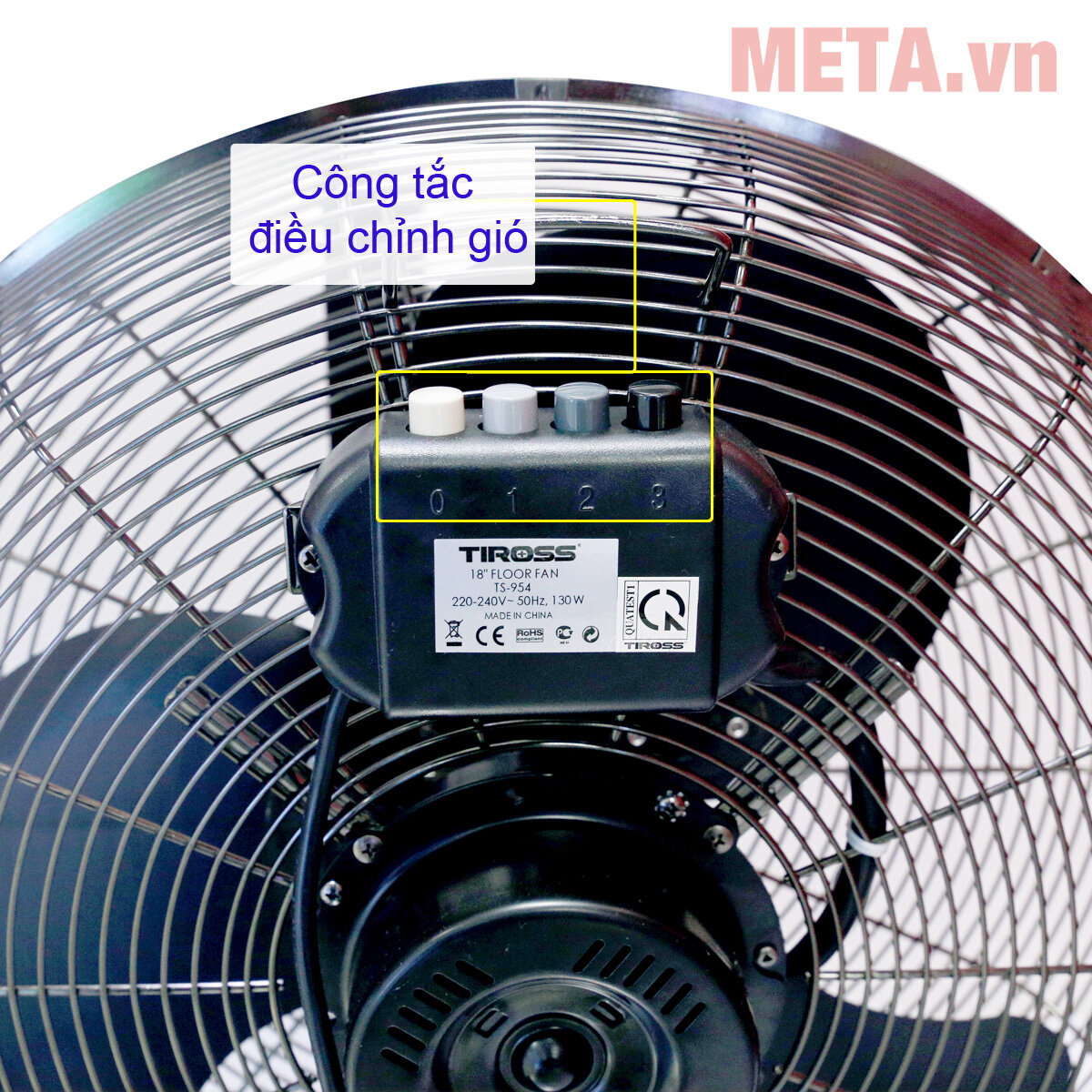 Quạt sàn 18 inch Tiross TS954 Quạt sàn 18 inch Tiross TS954