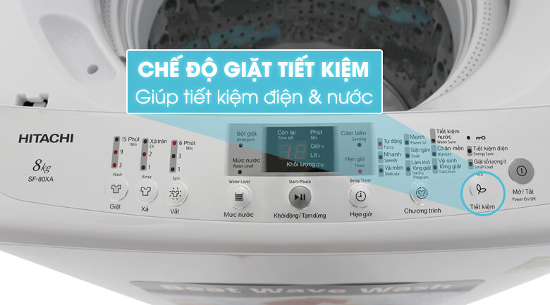 Máy giặt Hitachi 8kg SF-80XA 220-VT (WH) Máy giặt Hitachi 8kg SF-80XA 220-VT (WH)