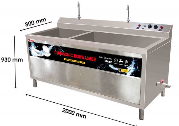 Kích thước máy rửa bát công nghiệp Texgio Máy rửa bát công nghiệp