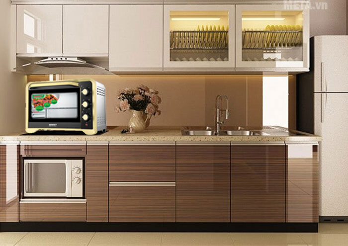 Lò nướng Sanaky VH-359N2D (35 lít, màu inox)