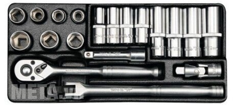 Bộ tuýp tay vặn tổng hợp 3/8