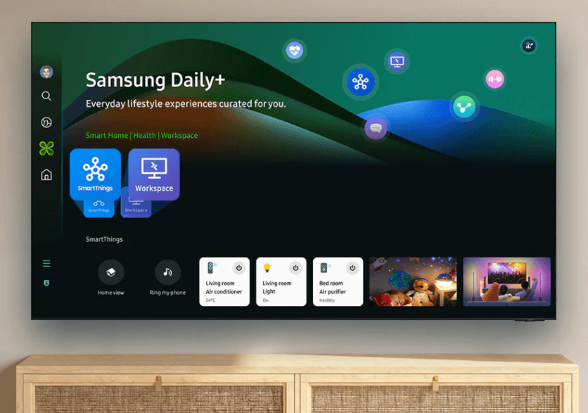 Tivi Samsung UA43DU7700KXXV 43 inch 4K có tính năng Daily+