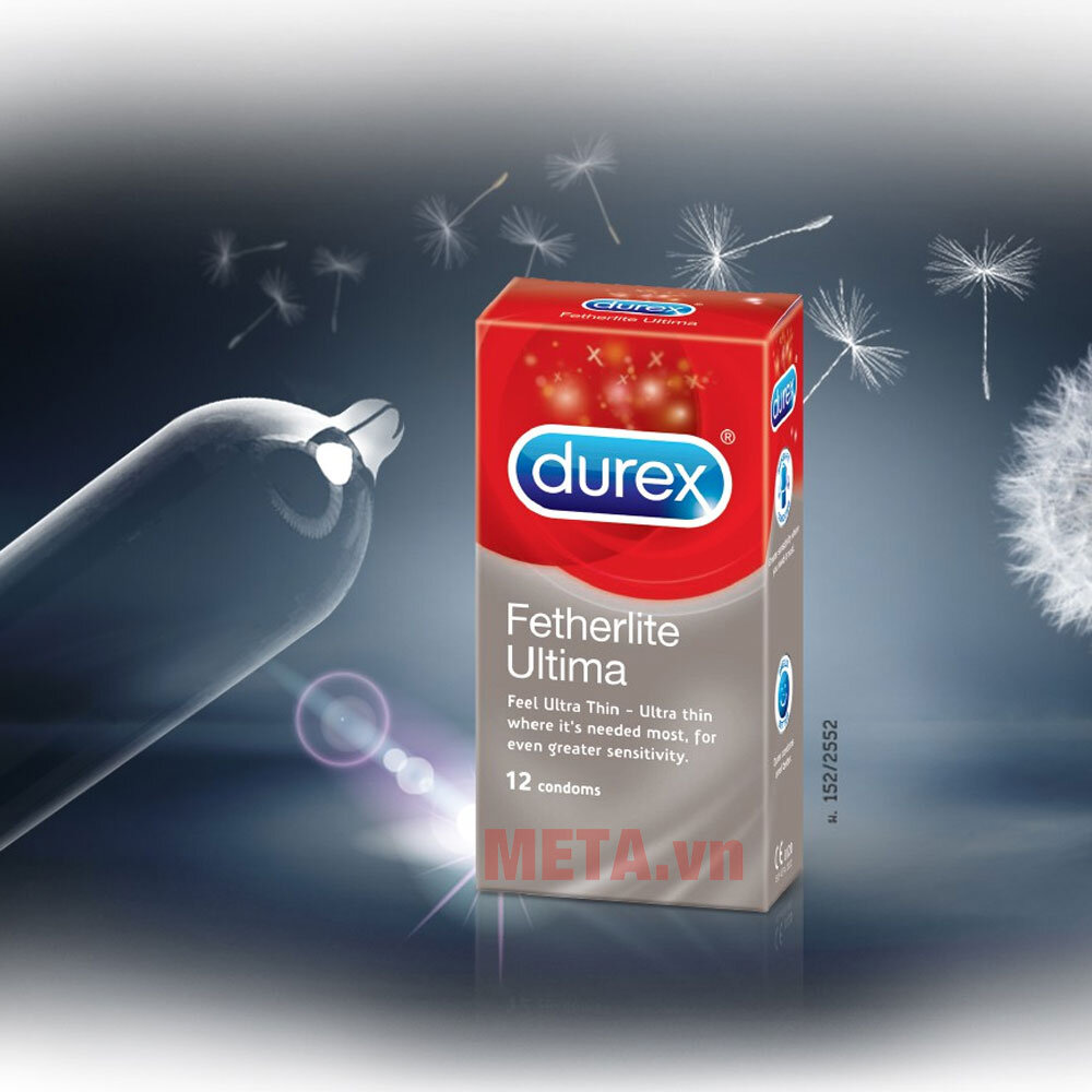 Bao cao su siêu mỏng Durex Fetherlite Ultima (hộp 12 chiếc)