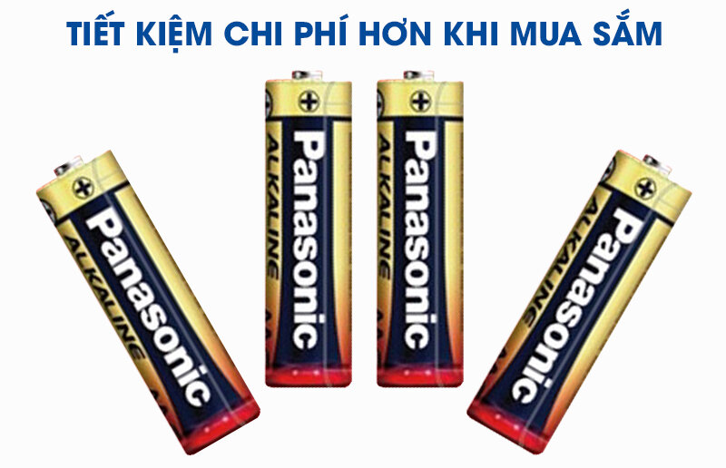 Pin AA 4 viên Panasonic Alkaline LR6T-4BPKV