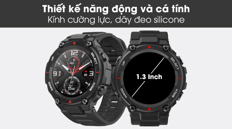 Đồng hồ thông minh Huami Amazfit T-Rex thiết kế