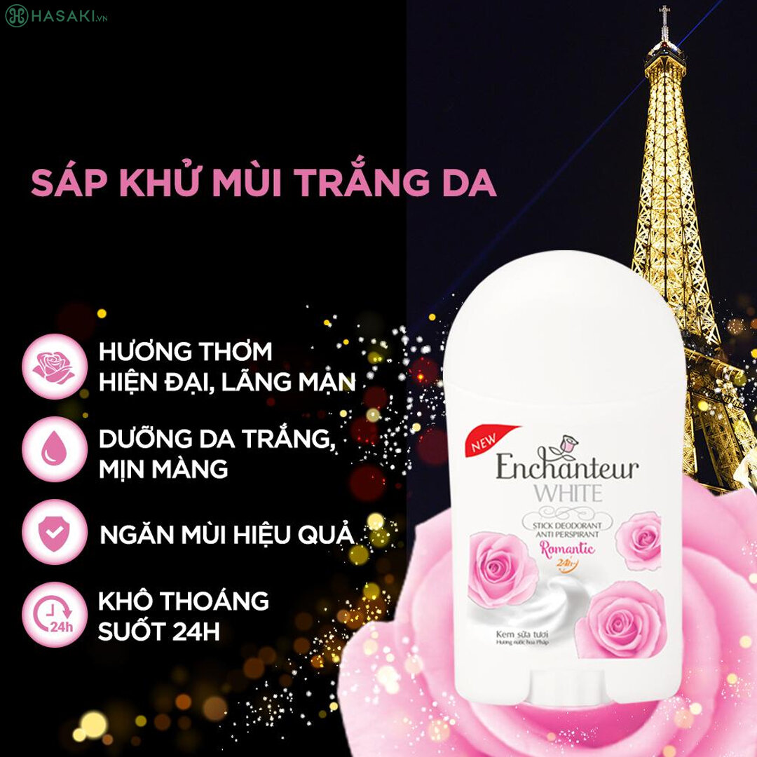 Sáp Khử Mùi Enchanteur Sáng Da Romantic Sáp Khử Mùi Enchanteur Sáng Da Romantic 40g