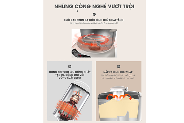 Máy nhào bột tự động 7L Bear DM-B70V1 Máy nhào bột tự động 7L Bear DM-B70V1