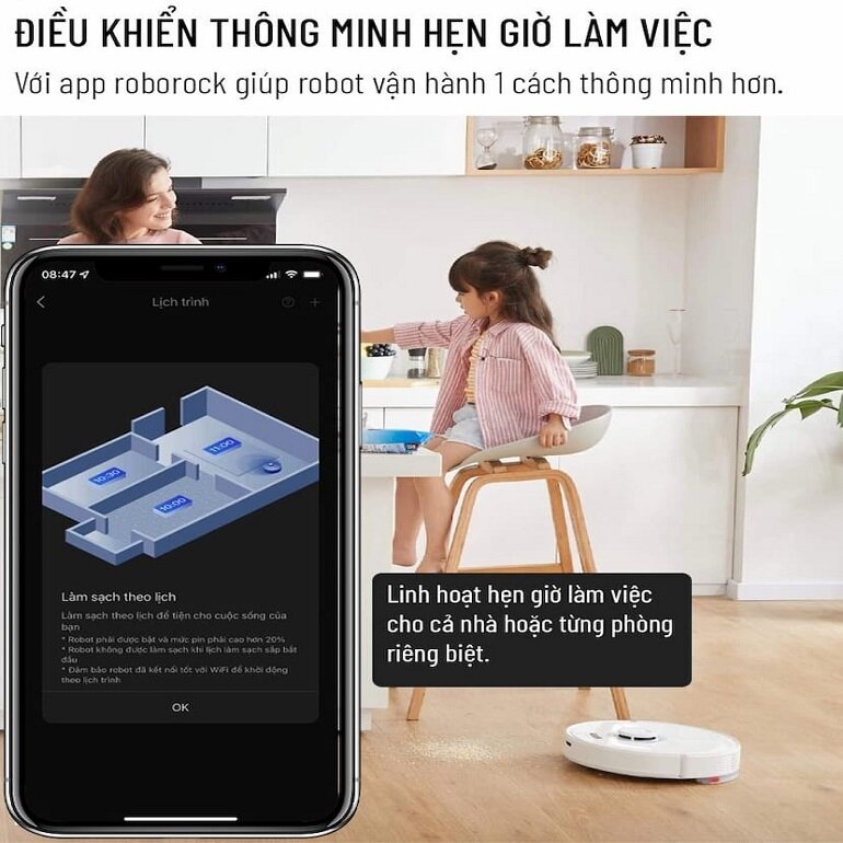 Robot hút bụi lau nhà Roborock Q7 Max Plus